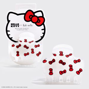 kitsch Hello Kitty x Kitsch Recycled Plastic Claw Clip  - Kitty Bows