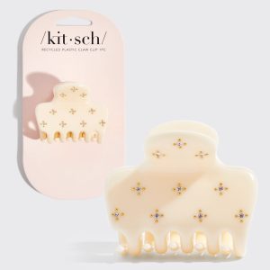 kitsch Ivory Rhinestone Cloud Claw Clip